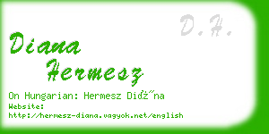 diana hermesz business card